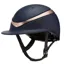 Charles Owen Halo Luxe Hat Navy Matt / Rose Gold Wide Peak